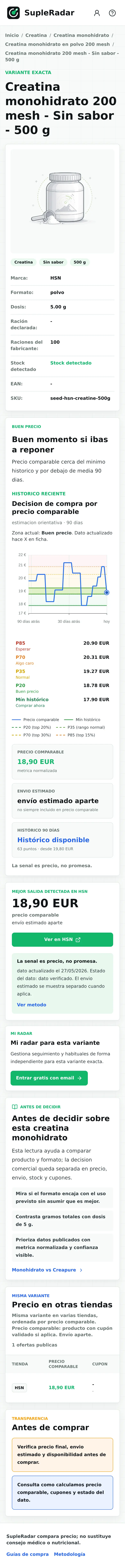 Variante creatina 500g mobile